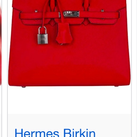 COPY - Red Leather Handbag - Picture 7 of 7